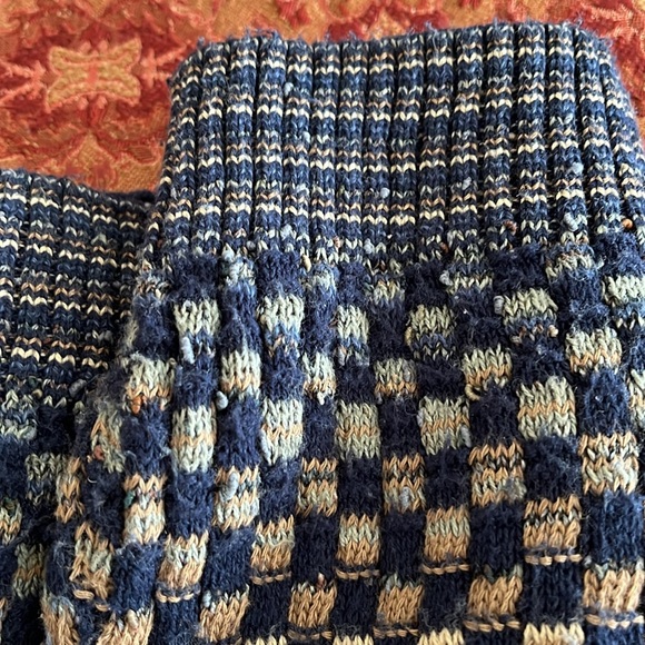 Men’s TRS long sleeve blue multi colored sweater in XL 100% acrylic in good/exce - Picture 4 of 5